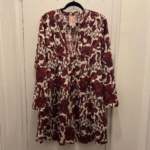 Johnny Was Long Sleeve Dress